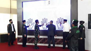 Peluncuran Indonesia Brain Camp yang difasilitas MD KAHMI Banyuasin di Gedung Sedulang Setudung, Kabupaten Banyuasin, Sumsel, pada Rabu (22/12/2021). Palpres.com