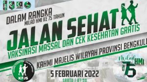 KAHMI Bengkulu Gelar Vaksinasi Massal Hari Ini