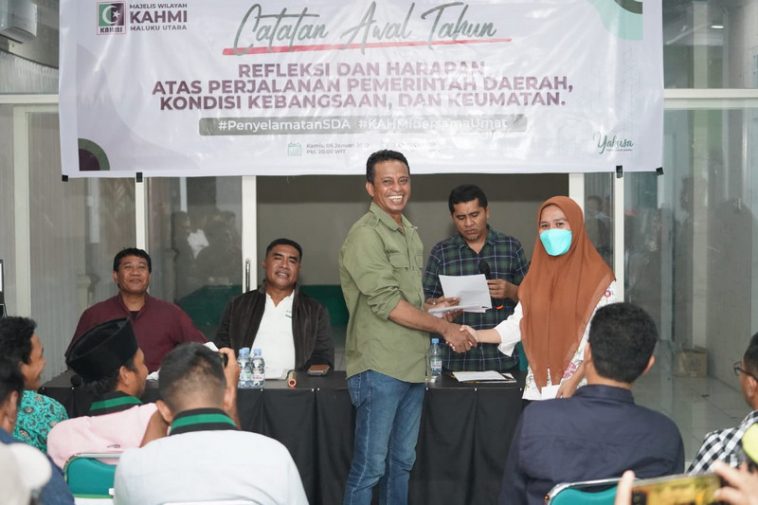 Jajaran pengurus MW KAHMI Maluku Utara dalam sebuah acara diskusi, Januari 2022. Dokumentasi MW KAHMI Maluku Utara