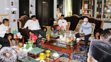 Suasana audiensi presidium KAHMI Pariaman-Padang Pariaman dan HMI dengan Bupati Padang Pariaman, Suhatri Bur, di Padang Pariaman, Sumbar, pada Jumat (28/1/2022). Istimewa