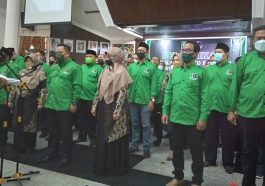 Prosesi pelantikan pengurus KAHMI dan FORHATI Kutai Kartanegara periode 2021-2026 di Pendopo Odah Etam, Kutai Kartanegara, Kalimantan Timur, pada Sabtu (5/2/2022). Foto Beritaalternatif.com