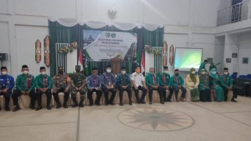 Prosesi pelantikan MD KAHMI dan FORHATI HSS 2022-2027 di Gedung Pramuka, Kandangan, HSS, Kalsel, pada Kamis (31/3/2022). Dokumentasi Ombudsman Kalsel