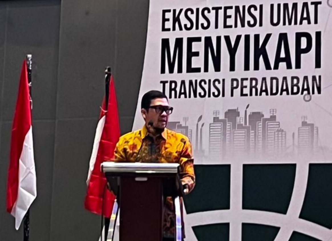 Koordinator Presidium MN KAHMI, Ahmad Doli Kurnia, 'menghadiri pelantikan Presidium MW KAHMI Sulawesi Selatan, Sabtu (21/5). Istimewa