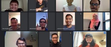 Pelaksanaan Rapat Kerja MP KAHMI Eropa Raya secara daring melalui Zoom. Istimewa