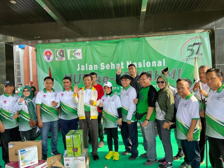 Kegiatan Jalan Sehat KAHMI di Kompleks Kemenpora, Jakarta, pada Minggu (17/9/2023). Dokumentasi panitia